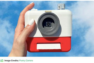 Cool Innovation #0122. La Polaroid de la poesía.