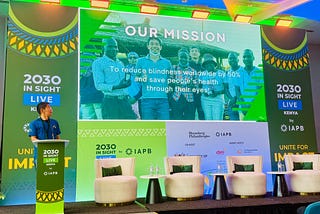 Speaking & Exhibition at IAPB 2030 IN SIGHT LIVE KENYA