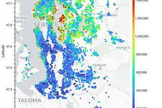 Creating a map of house sales