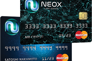 NEOX, The Future Crypto Credit Cards