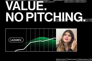 Creating value. No pitching: sales lesson