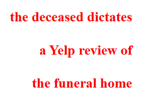 Poem #1 in Five Fleas, 5.23.26