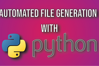 Auto Generating .PY files using Python