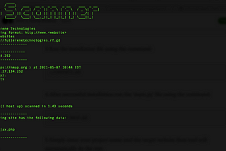 Web Scanner-An automated Footprinting Tool