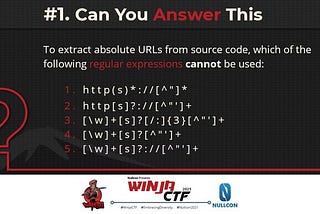 WINJA CTF: Extract Absolute URL