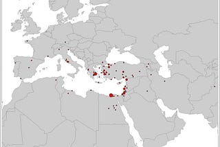 Dönemlere göre (1–500, 500–1000, 1000–1500, 1500–1750 yılları) önemli entelektüellerin doğum…