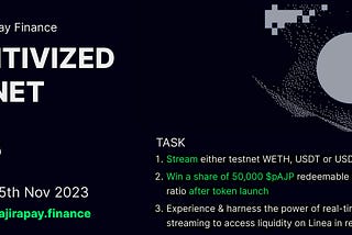 Ajira Pay Finance INCENTIVIZED Testnet is LIVE on Linea Goerli with 50,000 $AJP Rewards Up For…
