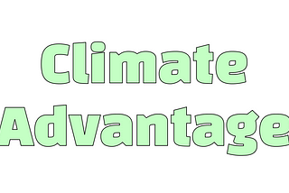 Climate is a Competitive Advantage for Companies