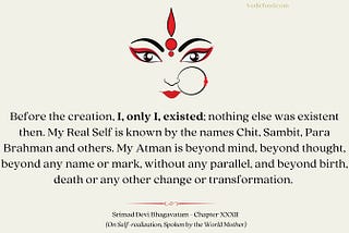 On Self-realization, Spoken by the World Mother