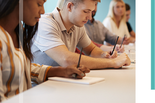 people take notes in a meeting