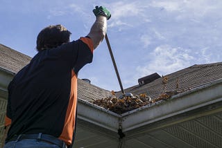 Gutter Cleaning at Gardner Landscape Design