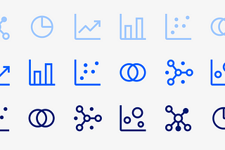 An image showing different types of chart icons