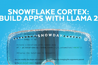 Using Snowflake Cortex — COMPLETE function to generate responses to prompt