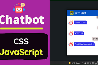 Create Chatbot with CSS JavaScript #1