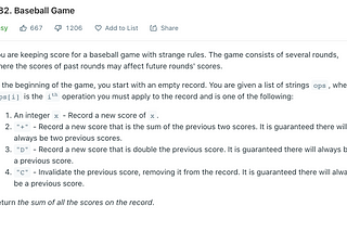 Baseball game algorithm