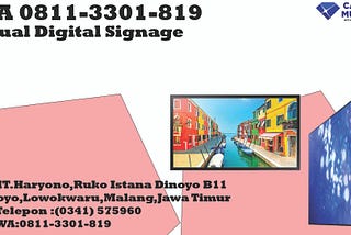 081–1330–1819, Jual Interactive Digital Signage Surabaya