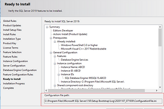 How to perform SQL Server 2019 Developer Edition Unattended Silent Installation