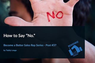 How to Say “No.”