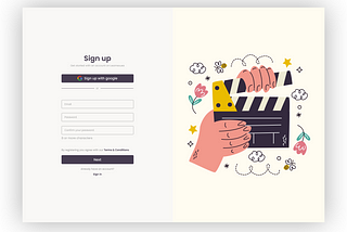Daily UI #1 Designing a Sign-Up Page