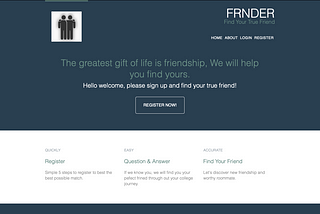 FRNDER: Find Your True Friend