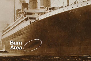 Image result for the spot on which the titanic got hit