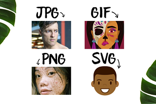 JPG, PNG, GIF, or SVG, which image format to use