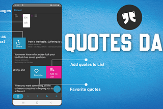 Quotes Daily : A perfect App for Quotes and Sayings