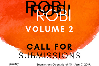 Call for submissions: ROBI — the diaspora’s collection of poetry, prose and short stories