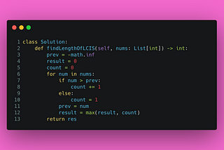 Longest Continuous Increasing Subsequence — LeetCode