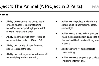 Animal Project — Part 1 (Plastic)
