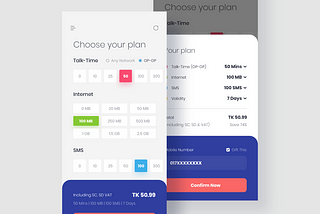 UI/UX case study for the Flexiplan app redesign