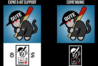 Utilities of the EXPAT NFT and the EXPAT 8BIT SUPPORT