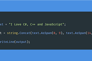 💡C# Tip: Prefer AsSpan over Substring for Performance