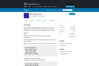 A WordPress Deploy Workflow
