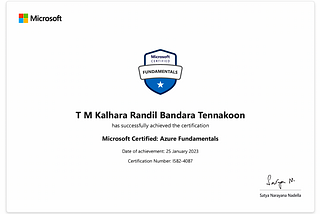 Achieving Success: My Journey to Passing the Microsoft Azure Fundamentals (AZ 900) Exam