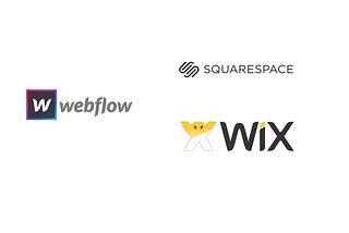 架設個人網站的選擇 Wix v.s Squarespace v.s Webflow