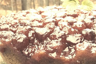 Fruit Desserts — Cranberry Upside-Down Sour Cream Cake