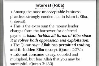 Interest (Riba)