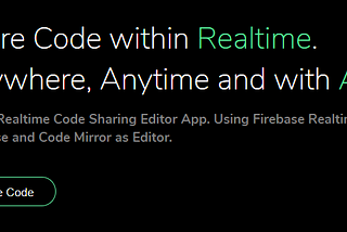 Real-time Code Sharing Application Using React and Firebase Part-1