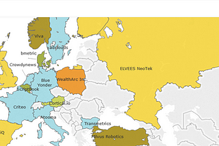 Map of Artificial Intelligence in Europe