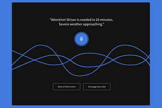 Designing an in-cab alert system for the 2025 Mercedes Benz “Truck of the Future”