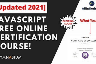 [Updated 2022] Javascript free online certification course! | Gymnasium | Allin1hub Javascript