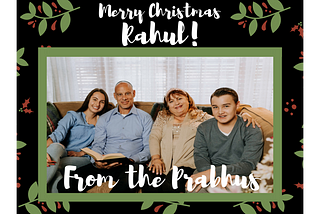 Create personalized Christmas Cards— with four lines of code!