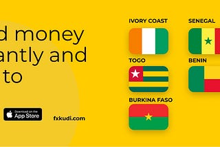 FXKudi now helps you send money to six countries in Africa