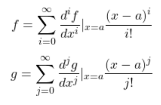 Iterated derivative of products from Taylor series