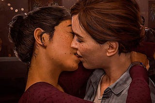 Ellie and Dina from the Last of Us Part 2