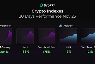 Brokkr Crypto Indexes Nov’23: Up To 204% Gains!
