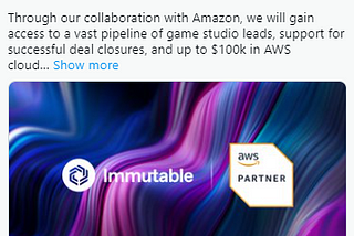 When Blockchain and Amazon Play Nicely: Immutable’s Quest to Game-ify the World!