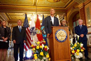 Governor of Illinois announces Gold Star Family Day