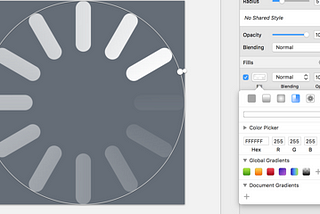 Create a simple spinner icon in Sketch